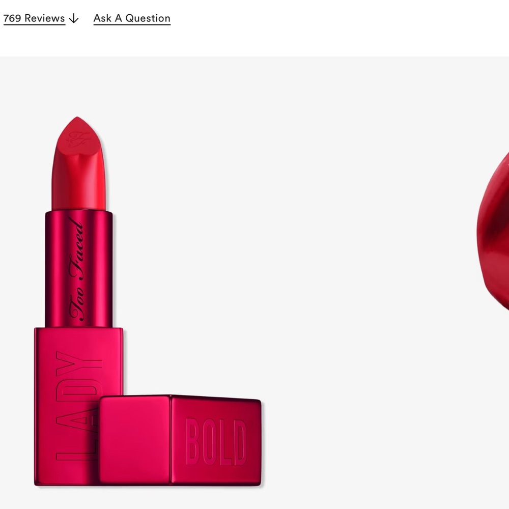 pretty too faced lady bold with red dress with two faced lady bold red lipstick